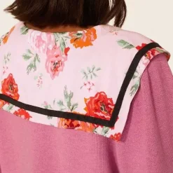 Cath Kidston Tops*Acid Rose Sailor Collar Knit Cardigan