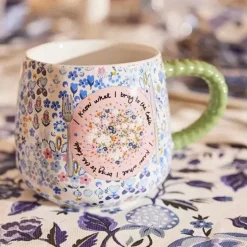 Cath Kidston Mugs*Affinity Ditsy Blue Twisted Handle Billie Mug