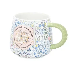 Cath Kidston Mugs*Affinity Ditsy Blue Twisted Handle Billie Mug