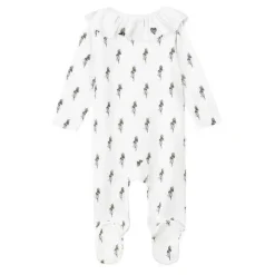 Baby Cath Kidston Baby Clothing*Bee & Heart Frill Collar Sleepsuit (0-24 Months)