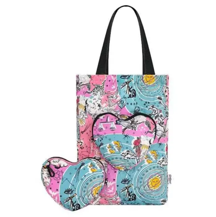 Cath Kidston Shopper & Bookbags*Celestial Foldaway Heart Tote