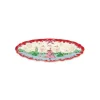 Cath Kidston Cooking & Dining*Christmas Oval Scallop Serving Platter
