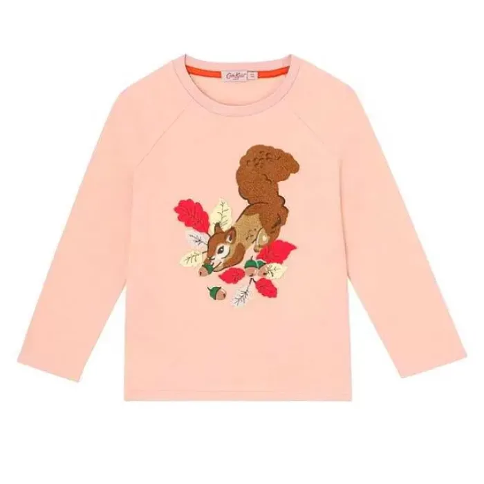 Kids Cath Kidston Kidswear*Garden Squirrels Ls Raglan Sleeve T-Shirt