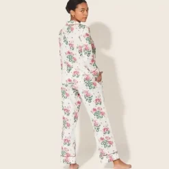 Cath Kidston Nightwear*Geraniums Long Woven Pj Set