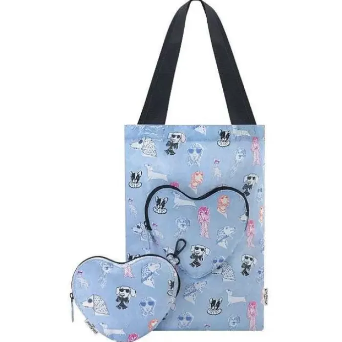 Cath Kidston Tote Bags*Glamorous Dogs Foldaway Heart Tote