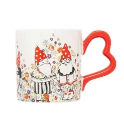 Cath Kidston Mugs*Gnomes Heart Handle Mug