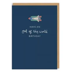 Cath Kidston Stationery*Have An Out Of This World Birthday Enamel Pin Card