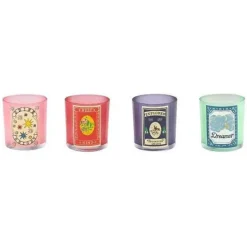 Cath Kidston Decorations*Keep Kind Set Of 4 Glass Tealight Holders