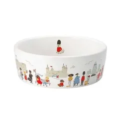 Cath Kidston Online Exclusive*London People Ceramic Pet Bowl - M/L