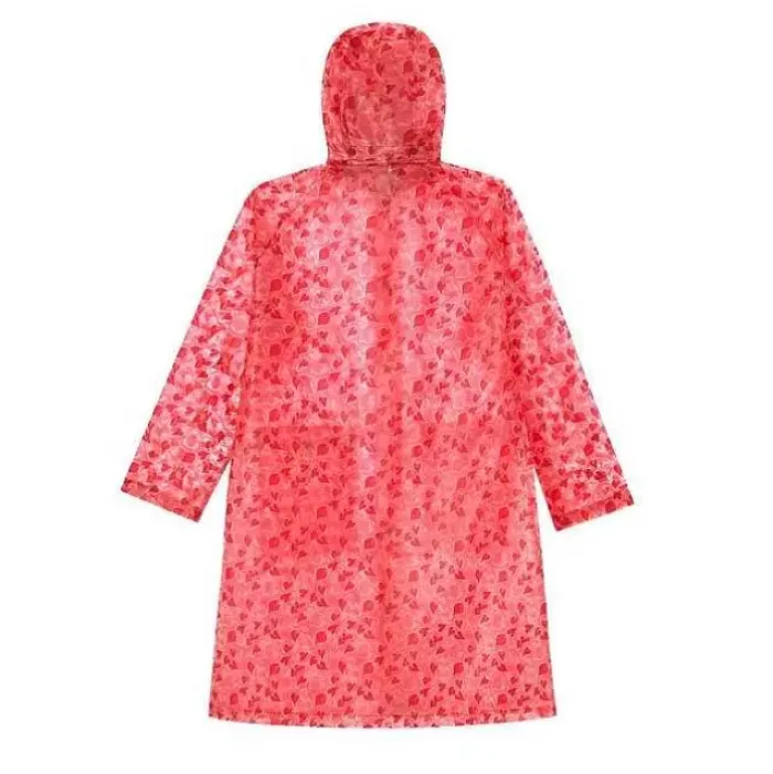 Cath Kidston Umbrellas & Raincoats*Marble Hearts Ditsy Printed Clear Rain Mac