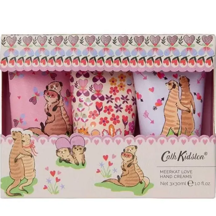 Cath Kidston Home Fragrance & Toiletries*Meerkats Hand Cream 3 X 30Ml