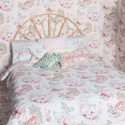 Cath Kidston Bedding Set & Curtains*Painted Kingdom Set Of 2 Pillowcases