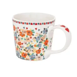 Cath Kidston Mugs*Painted Pansies Cream Dolly Mug