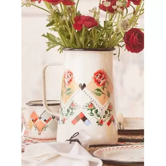 Cath Kidston Picnic Essentials*Patchwork Enamel Jug