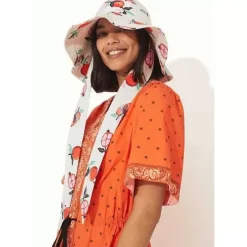 Cath Kidston Hats, Scarves & Gloves*Pomegranate Cotton Sun Hat
