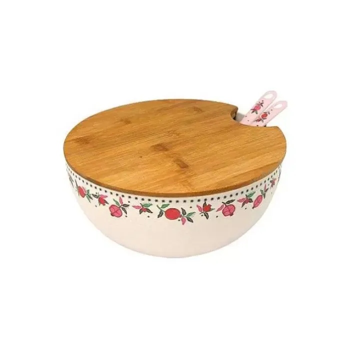 Cath Kidston Picnic Essentials*Pomegranate Salad Bowl And Servers