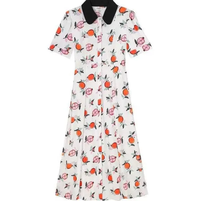 Cath Kidston Dresses & Skirts*Pomegranate Short Sleeve Printed Midi Shirt Dress