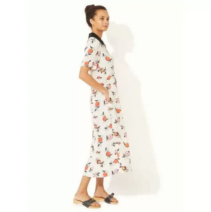 Cath Kidston Dresses & Skirts*Pomegranate Short Sleeve Printed Midi Shirt Dress