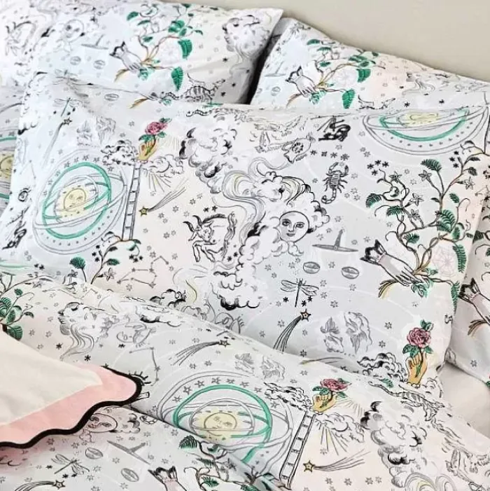 Cath Kidston Bedding Set & Curtains*Power To The Peaceful Set Of 2 Pillowcases