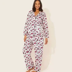 Cath Kidston Nightwear*Shape My Heart Long Woven Pj Set