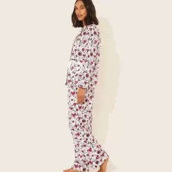 Cath Kidston Nightwear*Shape My Heart Long Woven Pj Set