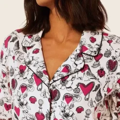 Cath Kidston Nightwear*Shape My Heart Long Woven Pj Set