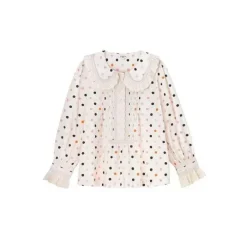 Cath Kidston Tops*Spot Ruffle Collar Blouse