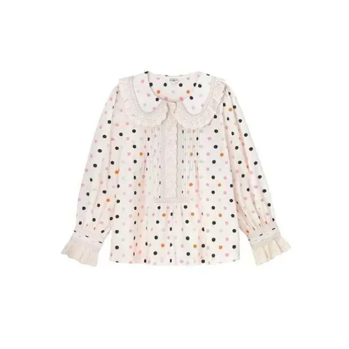 Cath Kidston Tops*Spot Ruffle Collar Blouse