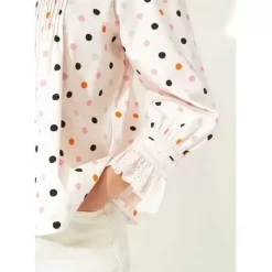 Cath Kidston Tops*Spot Ruffle Collar Blouse
