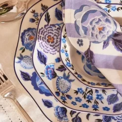 Cath Kidston Cooking & Dining*Strawberry Garden Blue New Bone China Pasta Bowl