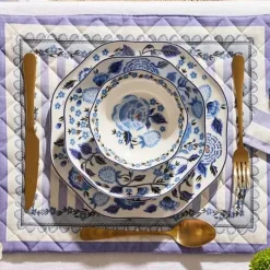 Cath Kidston Cooking & Dining*Strawberry Garden Blue New Bone China Pasta Bowl