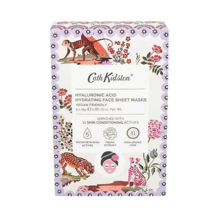 Cath Kidston Home Fragrance & Toiletries*Strawberry Garden Pack Of 5 Sheet Face Masks