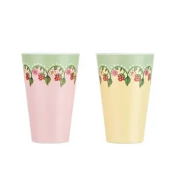 Cath Kidston Picnic Essentials*Strawberry 4Pk Melamine Picnic Tumblers