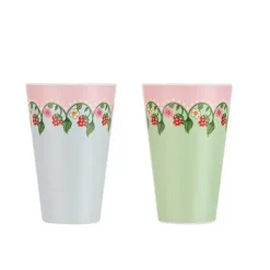 Cath Kidston Picnic Essentials*Strawberry 4Pk Melamine Picnic Tumblers