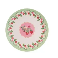 Cath Kidston Picnic Essentials*Strawberry 4Pk Melamine Picnic Side Plates