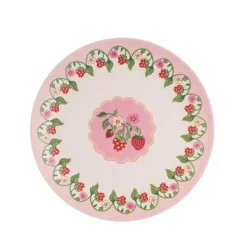 Cath Kidston Picnic Essentials*Strawberry 4Pk Melamine Picnic Side Plates