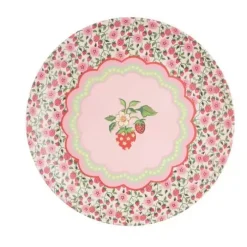 Cath Kidston Picnic Essentials*Strawberry 4Pk Melamine Picnic Dinner Plates