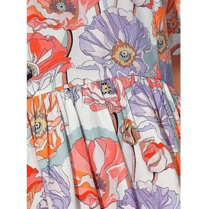 Cath Kidston Dresses & Skirts*Summer Poppy Midscale Short Sleeve Soft Waisted Dress