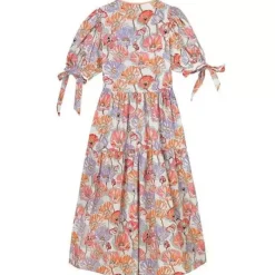 Cath Kidston Dresses & Skirts*Summer Poppy Midscale Short Sleeve Soft Waisted Dress