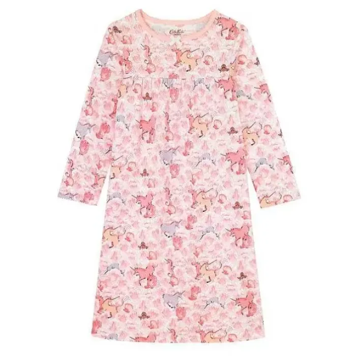 Kids Cath Kidston Kidswear*Unicorn Long Sleeve Jersey Nightie