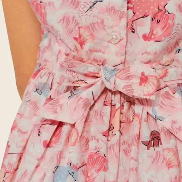 Kids Cath Kidston Kidswear*Unicorn Tie Back Dress