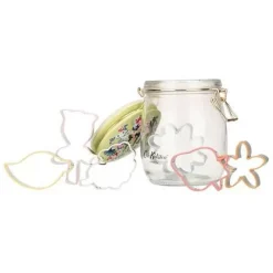 Cath Kidston Baking Tools*30 Years Ditsy Glass Jar With 6Pc Cookie Cutters